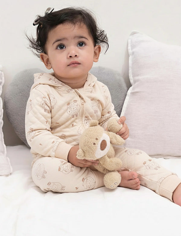 Organic Cotton Soft Lamb Quilted Growsuit – Cute, Cozy & Perfect
