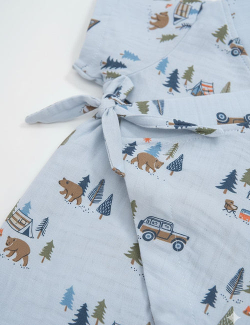 Forest Adventure Organic Muslin Romper