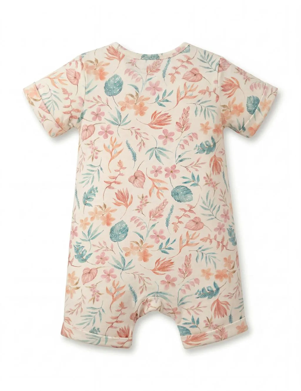 Organic Cotton Tropicana  Print Baby Romper
