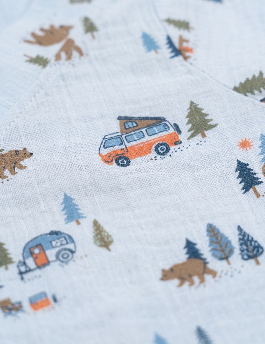 Forest Adventure Organic Muslin Romper