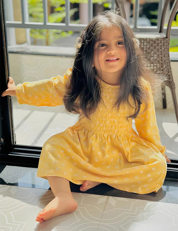 Organic Cotton Sunny Daisy Charm Dress