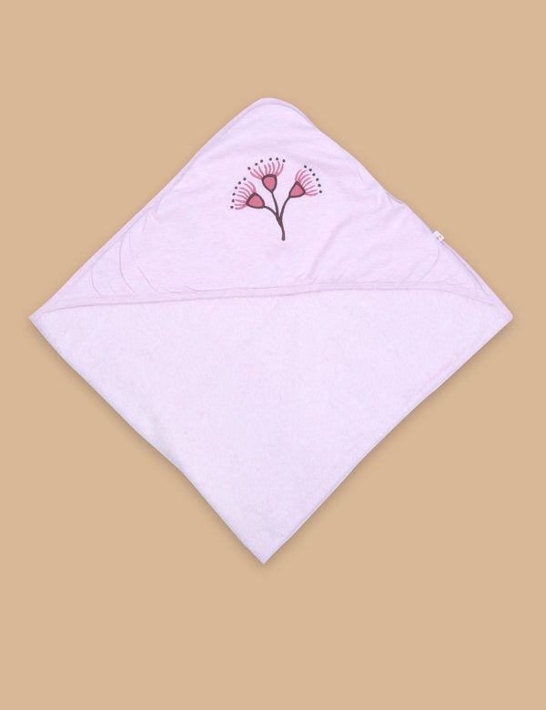 Pink Hooded Terry Towel (80cm X 80cm)