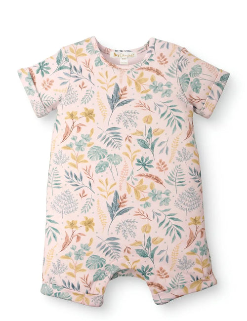 Organic Cotton Rain Forest Print Baby Romper