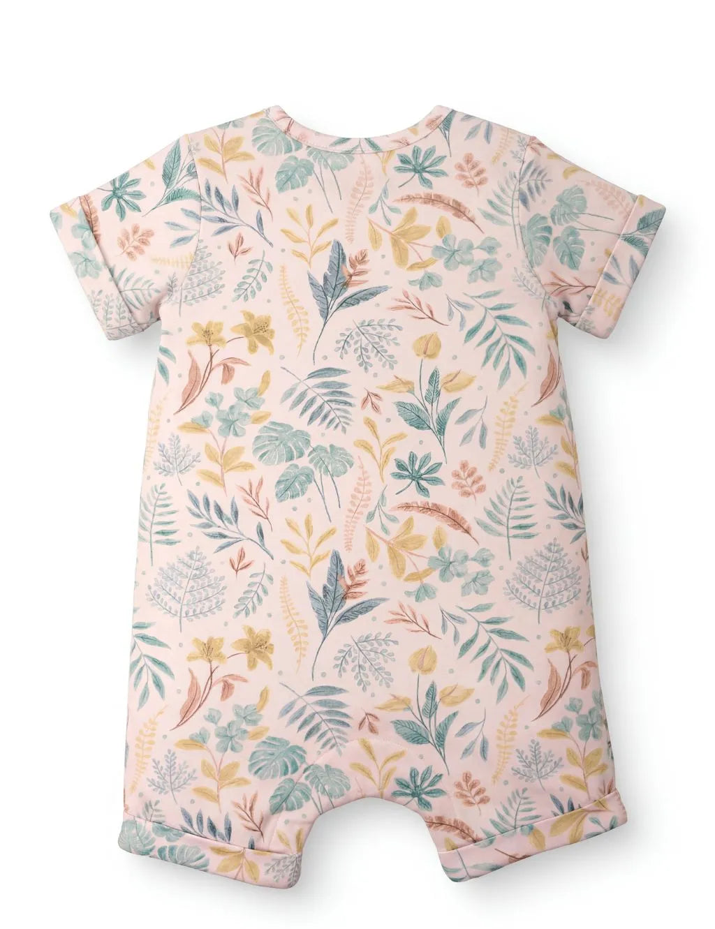 Organic Cotton Rain Forest Print Baby Romper