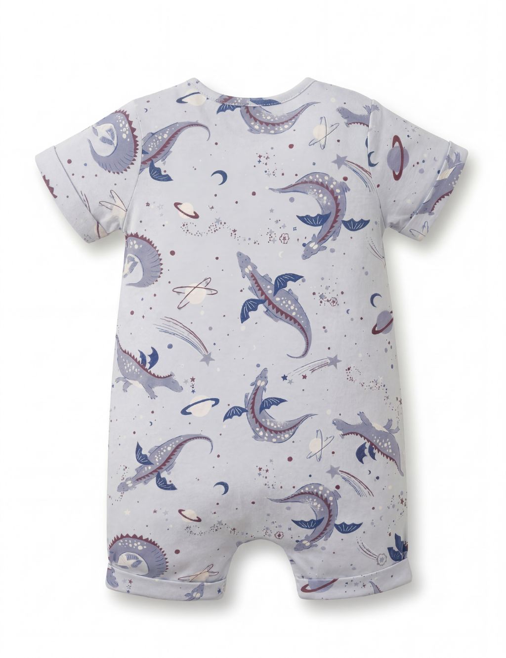 Organic Cotton Dragon Dreams AOP Print Baby Romper