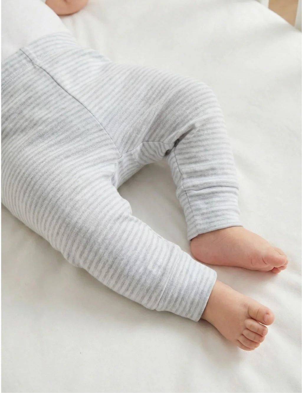 Organic Cotton Baby leggings 2 pack (Blue and Grey)