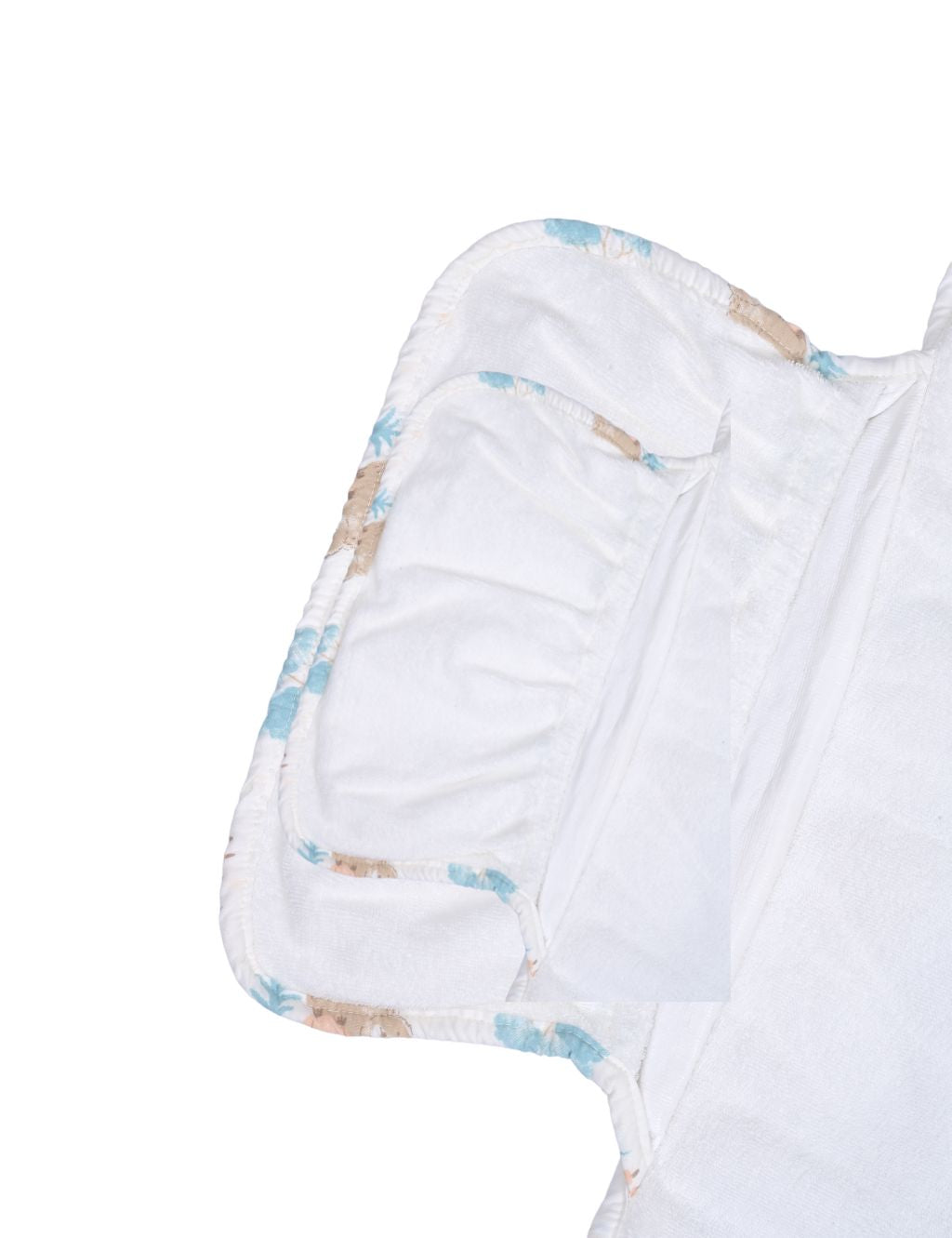 White Animal Print Baby Changing Mat