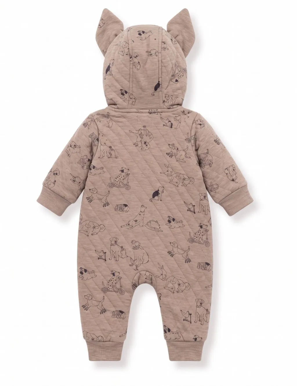 Best Friends AOP Quilted Hooded Zip Growsuit