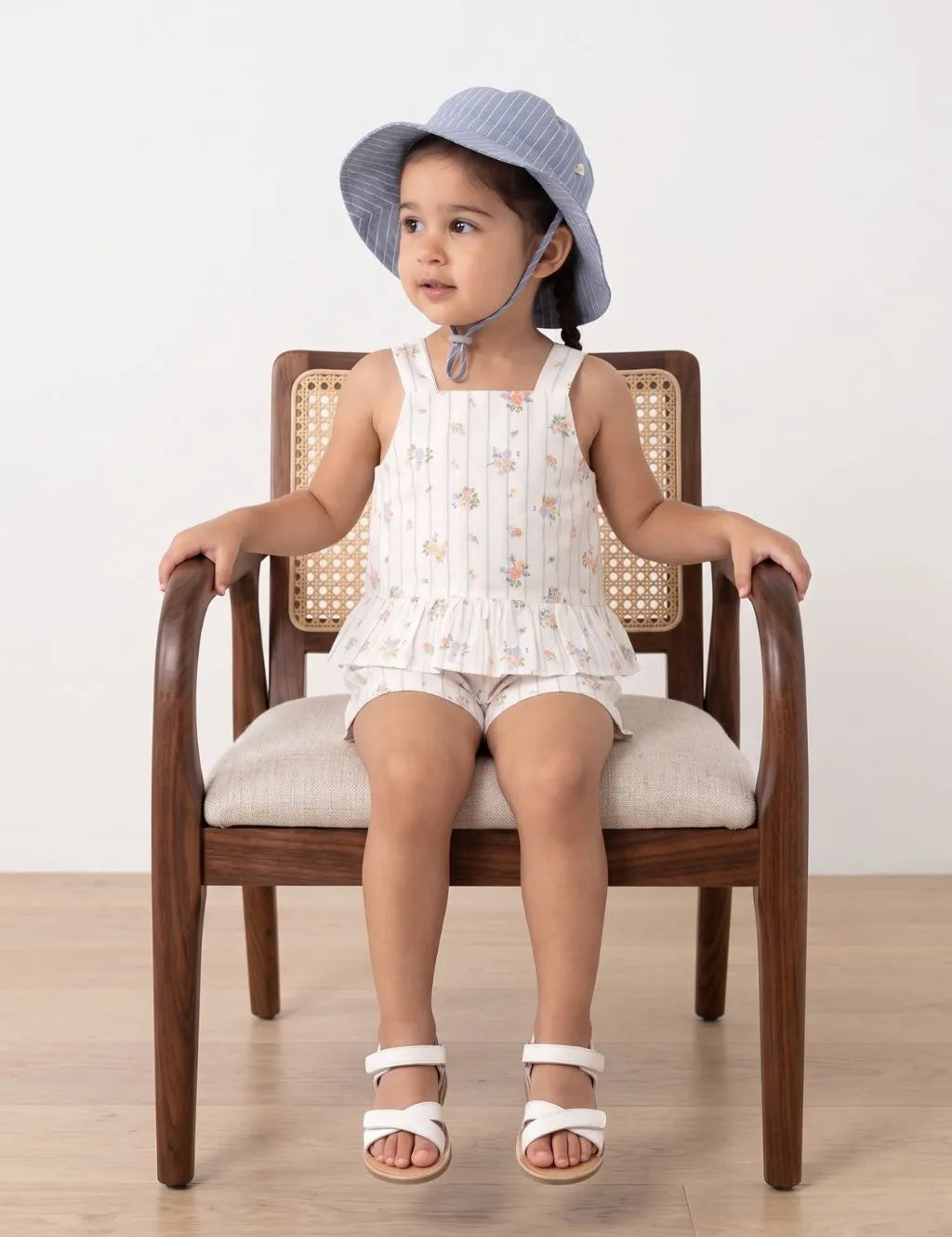 Organic Cotton Nautical Floral Top and Shorts Set
