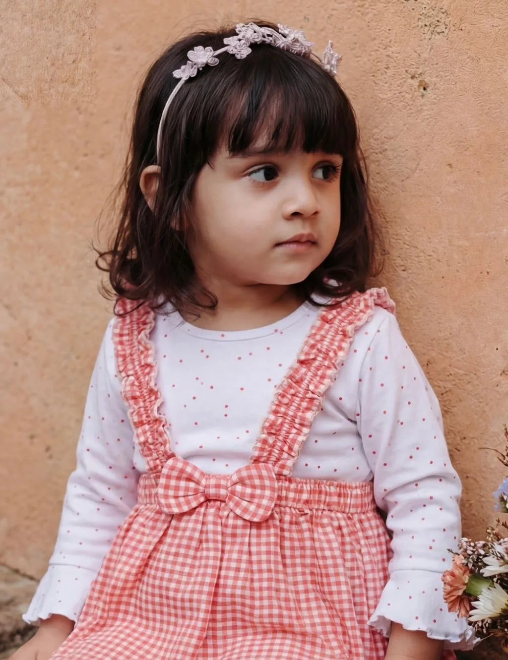 Little Berry Gingham Frock Set