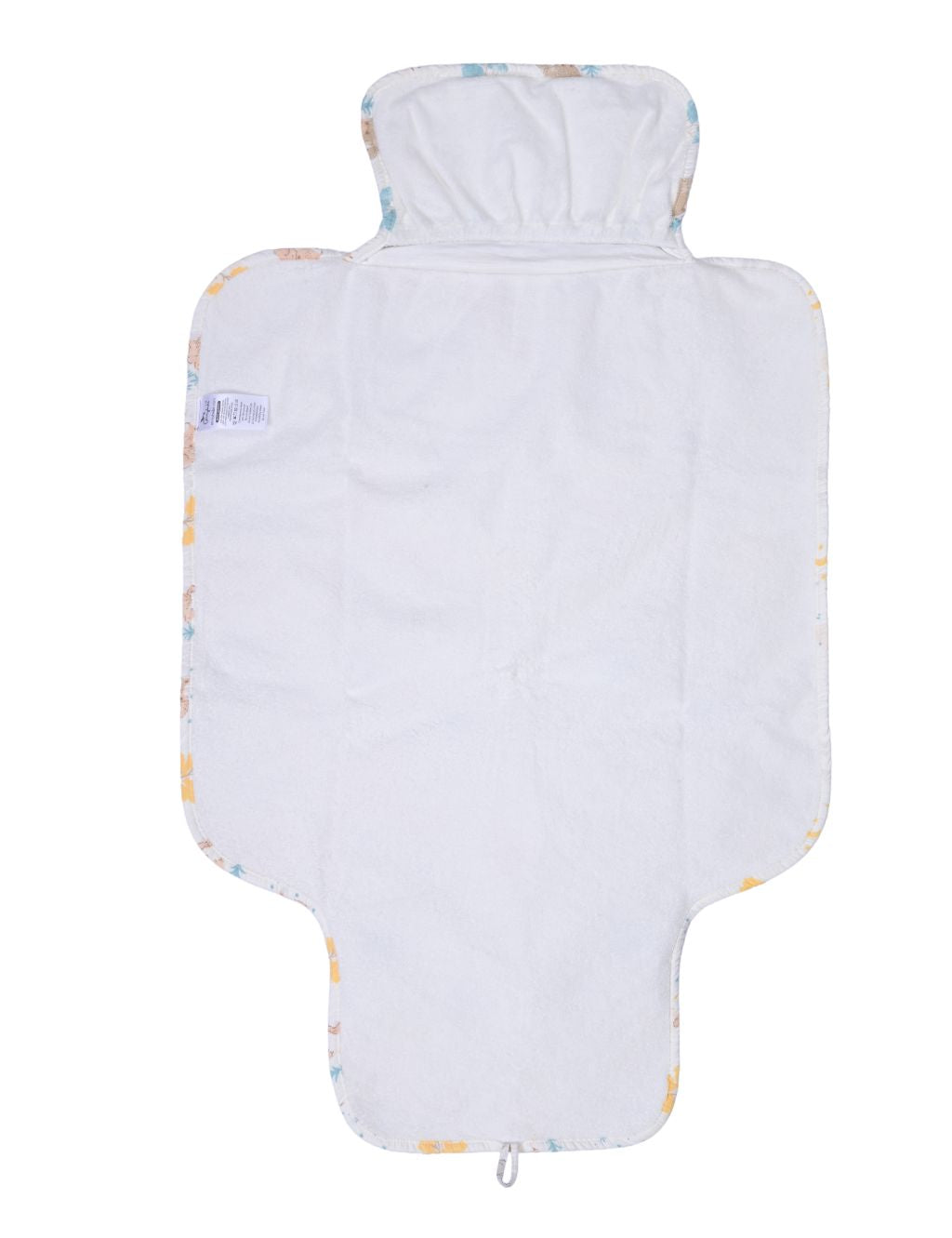 White Animal Print Baby Changing Mat