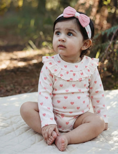Little Heart ruff Bodysuit Set ❤️