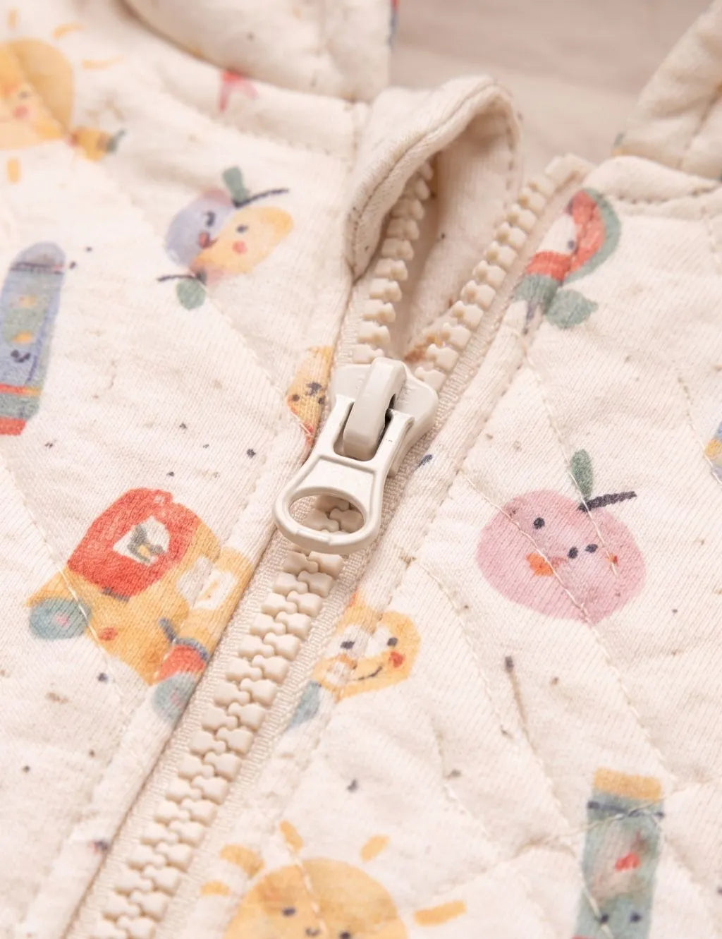 Alphabet Quilted Hooded Growsuit