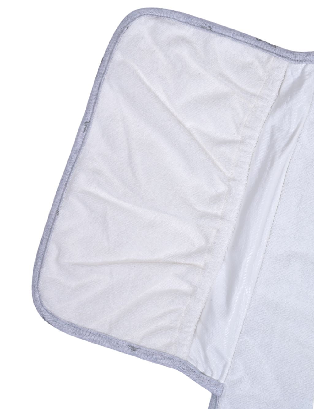 Grey Quilted Leaf Baby Mat