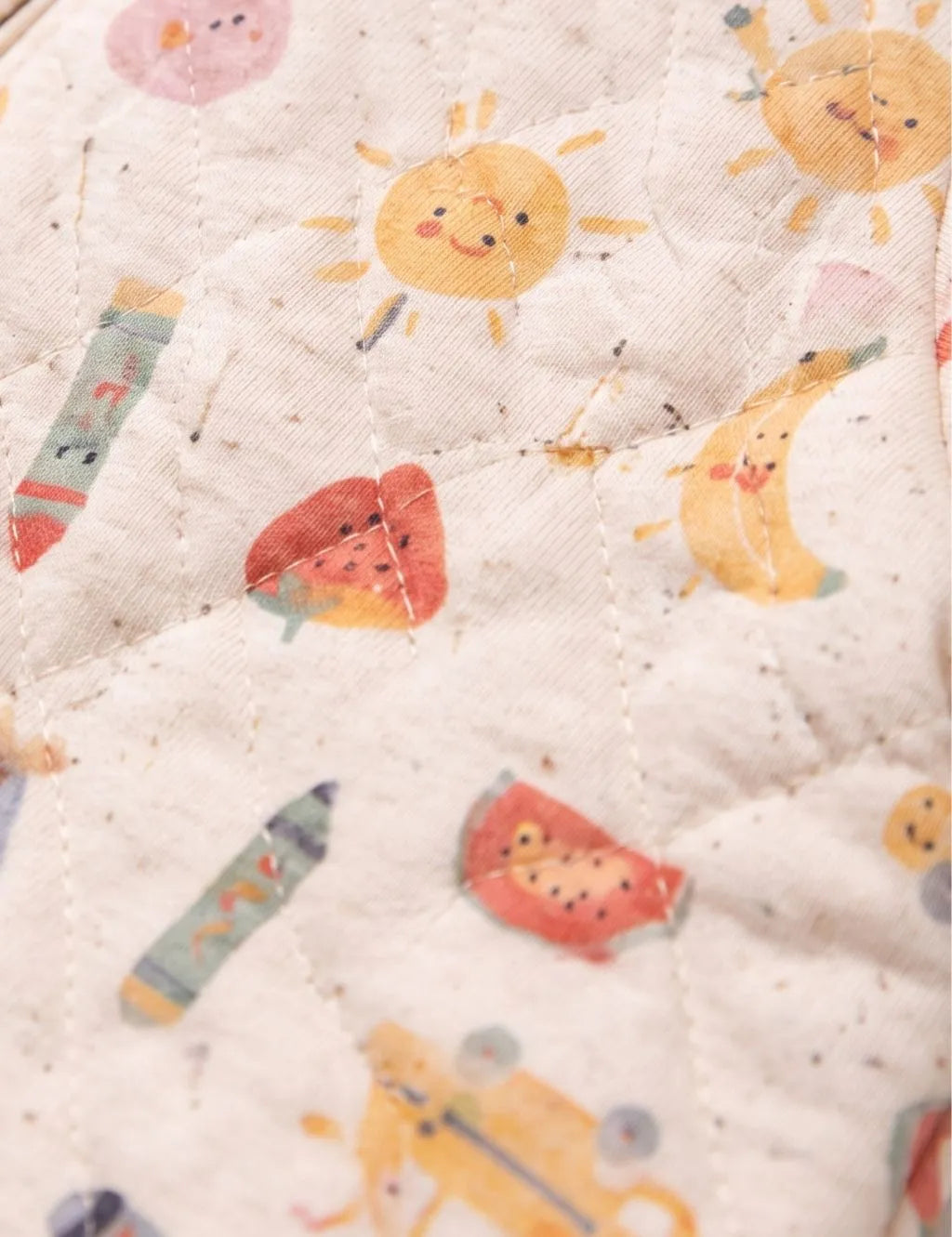 Alphabet Quilted Hooded Growsuit