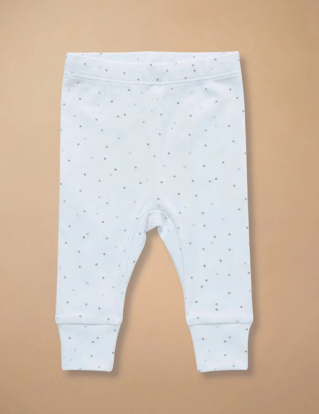 Organic Cotton Baby leggings 2 pack Pink Spot and Grey Spot
