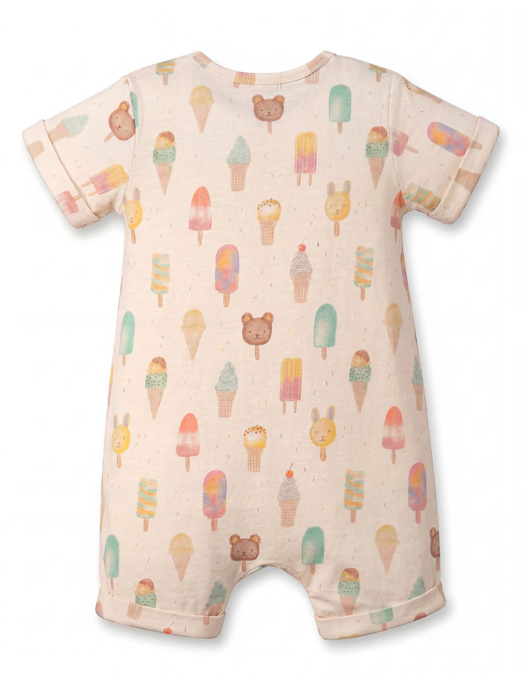 Organic Cotton Gelati Print Baby Romper