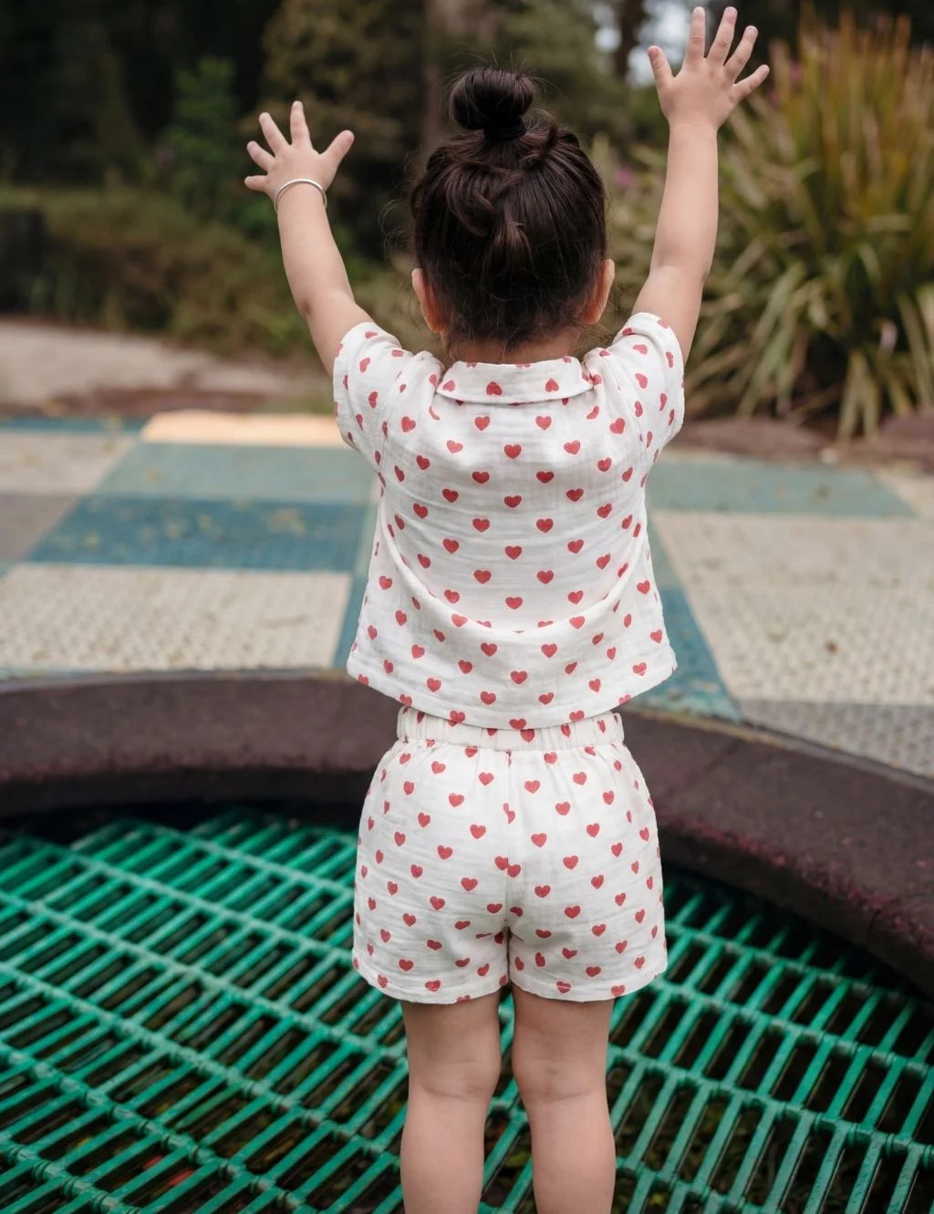 Cloud Hearts Shirt & Shorts Set
