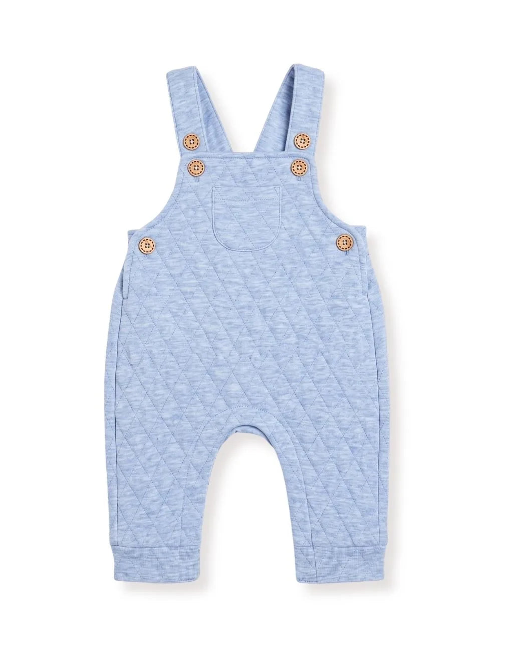 Organic Cotton Quilted Dungaree Set - Boat Print