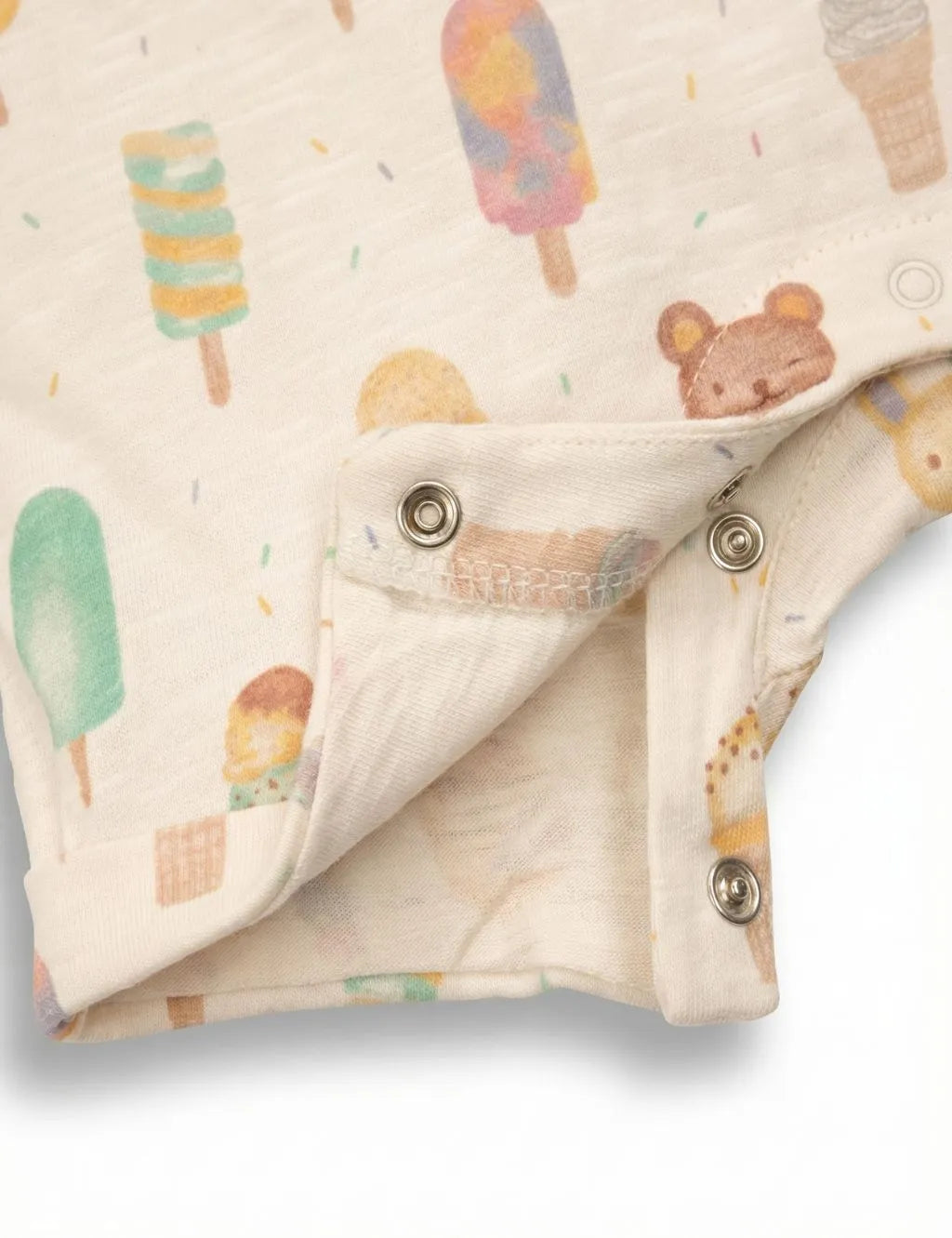 Organic Cotton Gelati Print Baby Romper