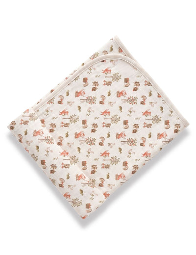 100% Organic Cotton Baby Towel - Harvest Print