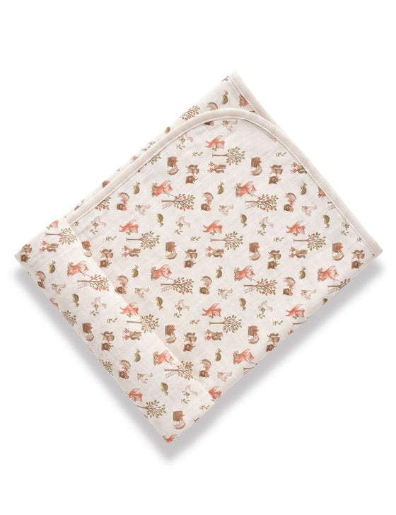 100% Organic Cotton Baby Towel - Harvest Print