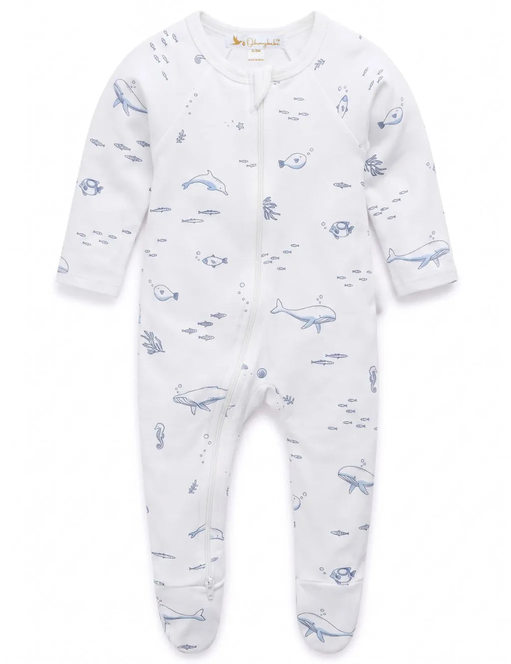 2-Pack Zip Rompers – Nautical & Blue
