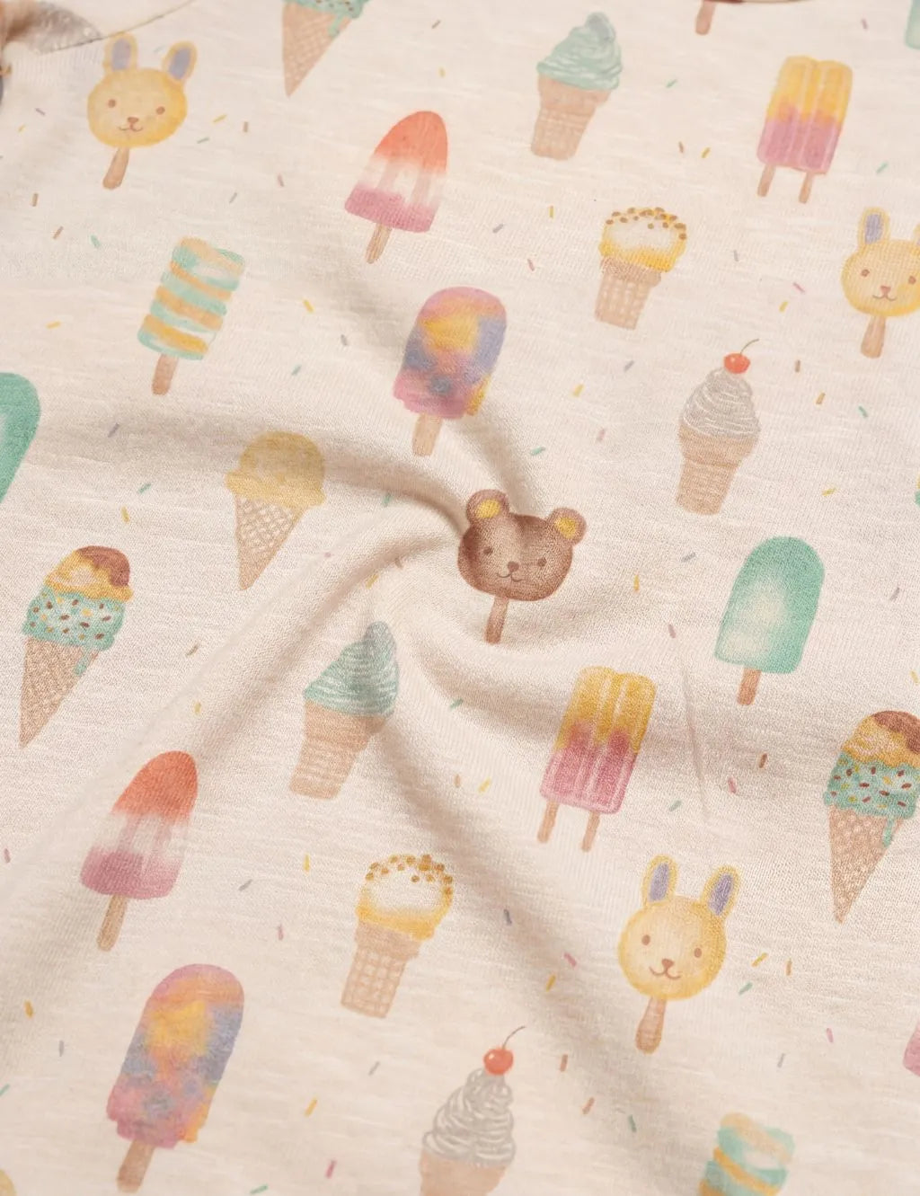 Organic Cotton Gelati Print Baby Romper
