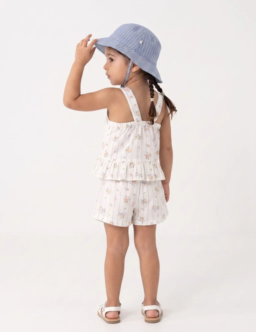 Organic Cotton Nautical Floral Top and Shorts Set