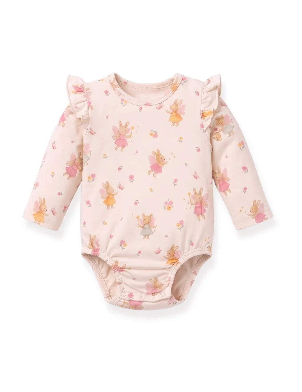 Organic Cotton 3-Piece Bodysuit Set – Flower AOP