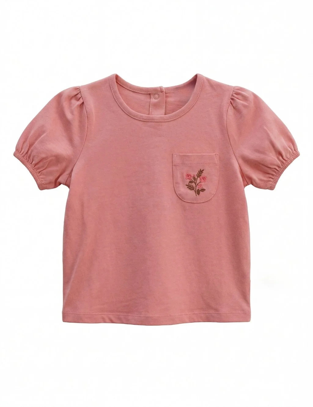 Organic Cotton Gathered Tee & Printed Shorts