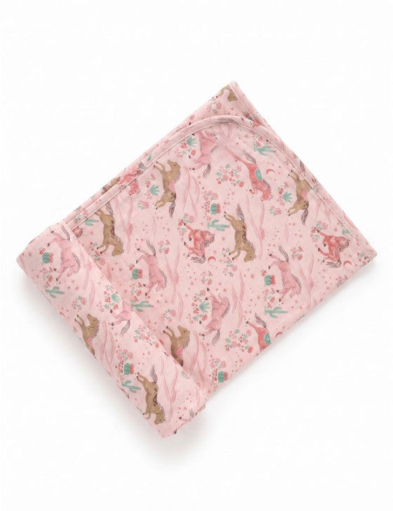 100% Organic Cotton Baby Towel - Desert Horse