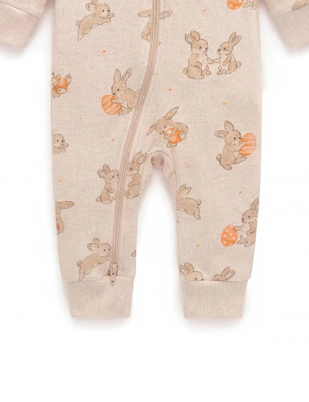 Organic Cotton Baby Romper – Easter Bunny Egg Print