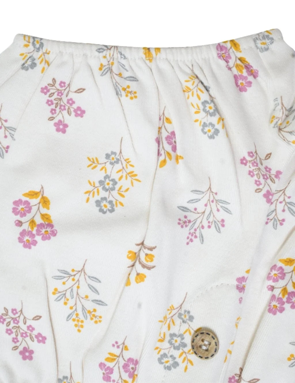 Organic Cotton Dress & Hairclip Set – Posie Floral Print & Raspberry