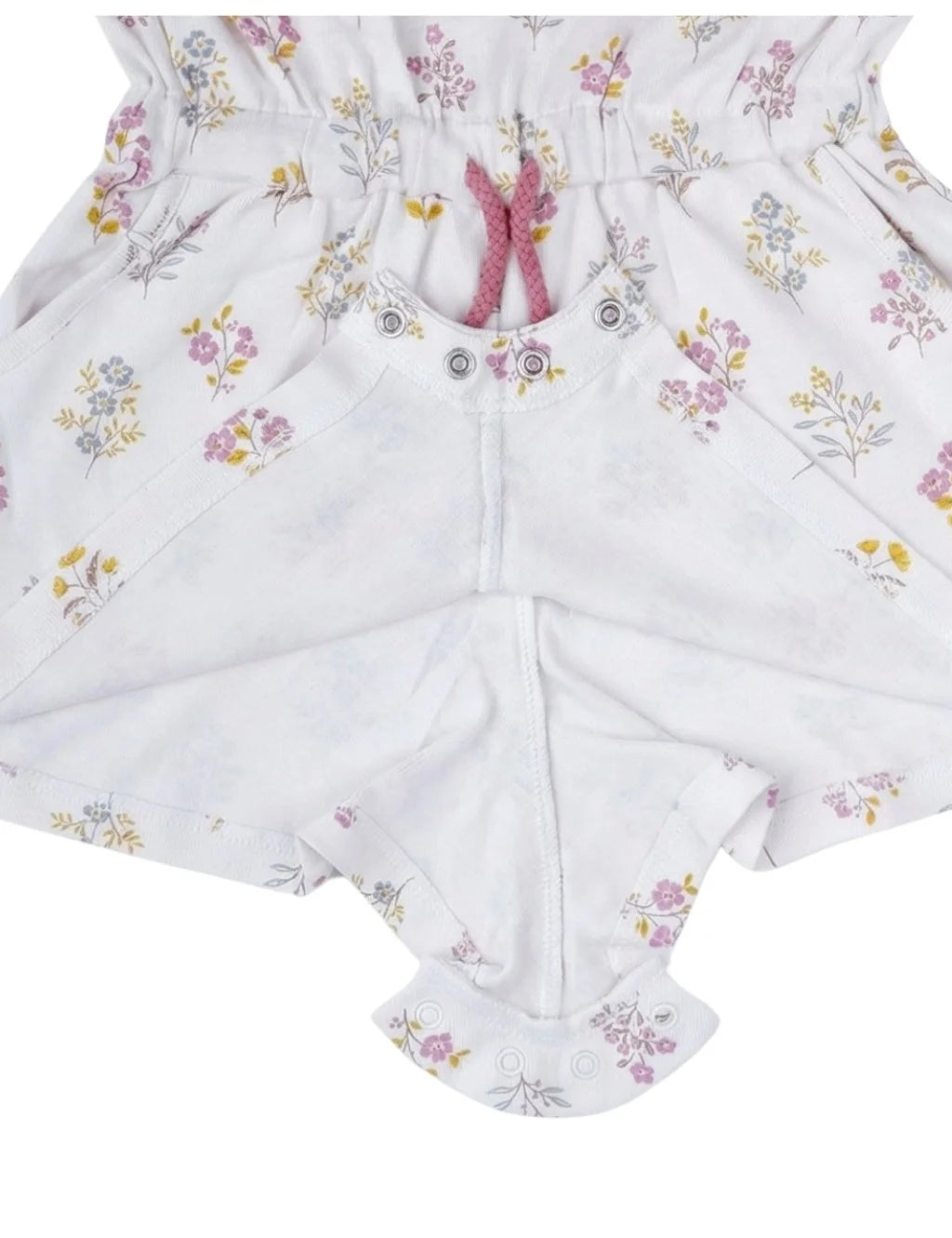 Organic Cotton Onesie with Headband - Cloud AOP