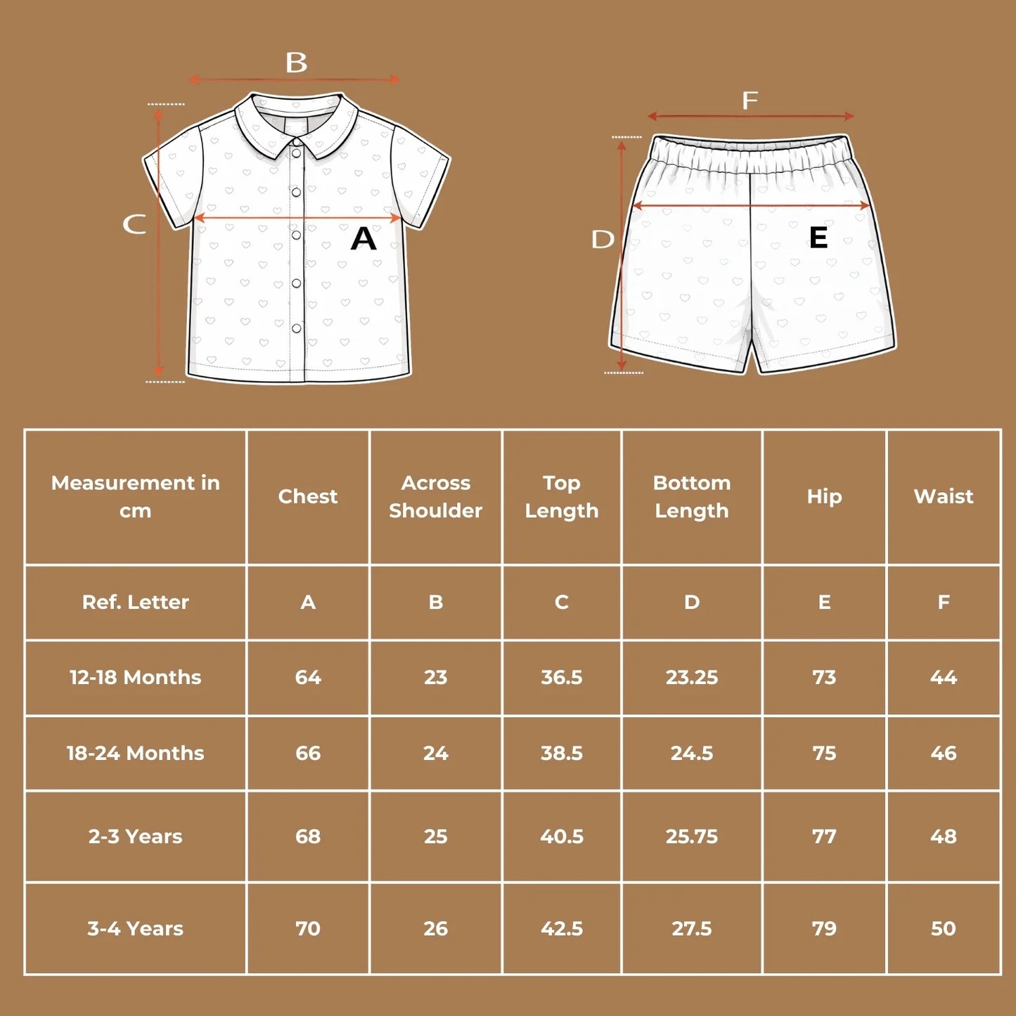 Cloud Hearts Shirt & Shorts Set