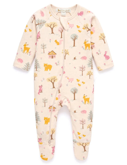 Ohmybebe Woodland Zip Growsuit