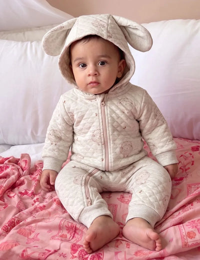 Organic Cotton Soft Lamb Quilted Growsuit