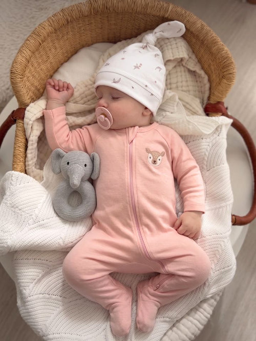 Ohmybebe Nudie Zip Growsuit