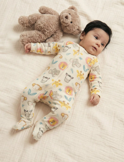 OhMyBebe Little Savanna Zip Growsuit