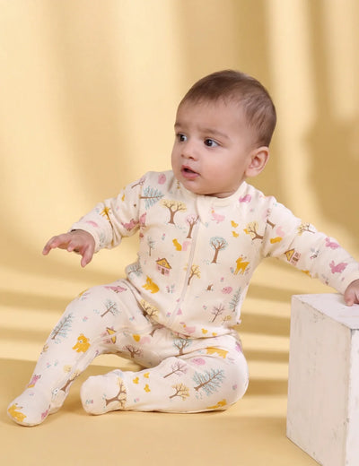 Ohmybebe Woodland Zip Growsuit