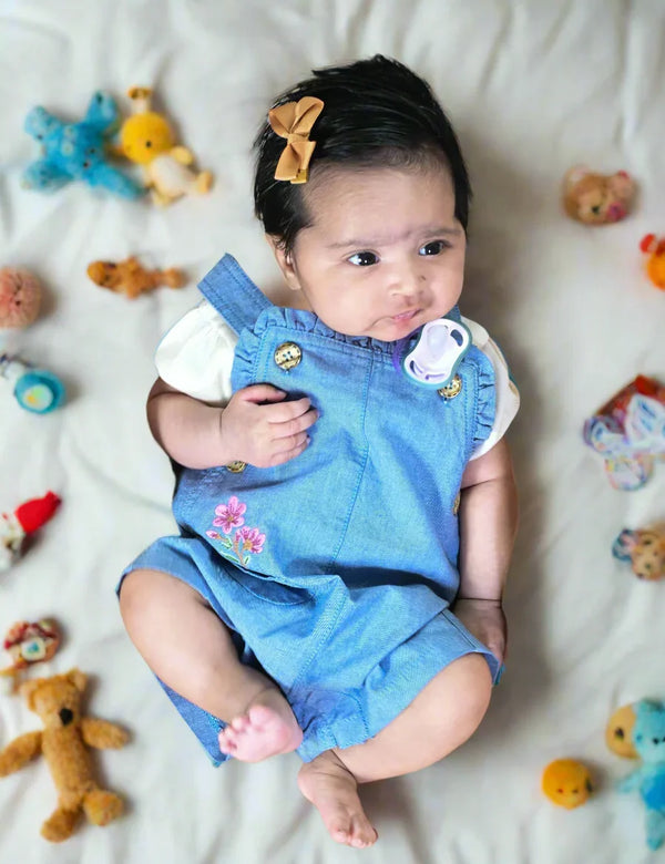 Organic Cotton Floral Chambray Set - ohmybebe
