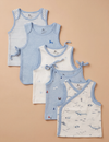 Organic Cotton Newborn Baby Jabla Set – Blue (5 Pack)