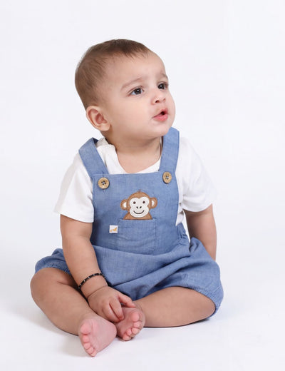 Organic Cotton Bodysuit & Overall Set