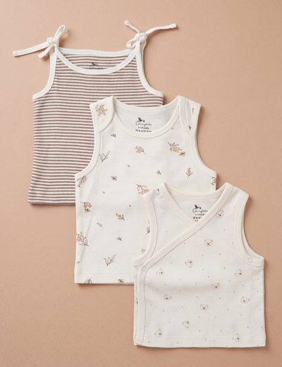 Organic Cotton Baby Jabla Set – Vanilla (3 Pack)