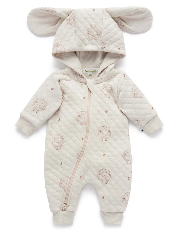 Organic Cotton Soft Lamb Quilted Growsuit – Cute, Cozy & Perfect - ohmybebe