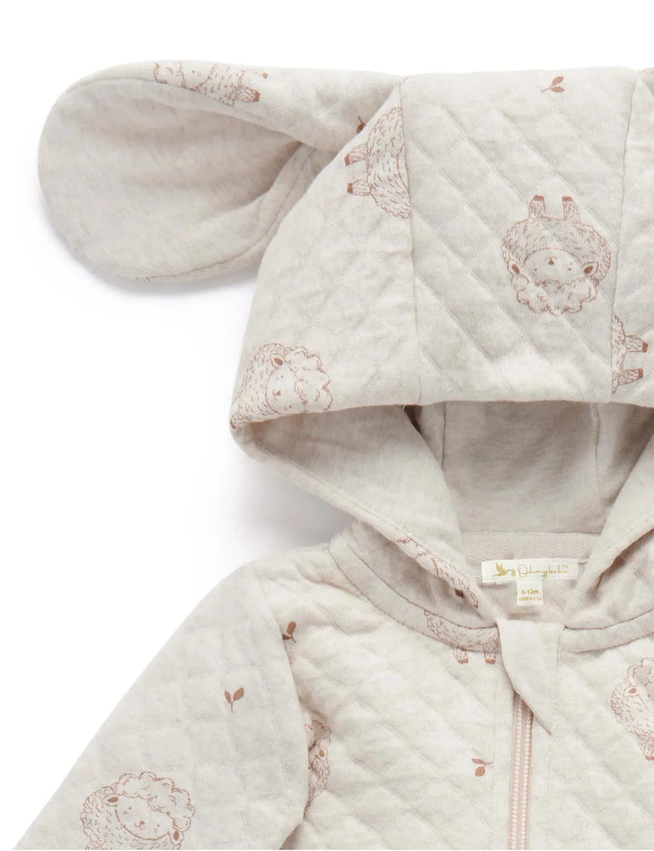 Organic Cotton Soft Lamb Quilted Growsuit – Cute, Cozy & Perfect - ohmybebe
