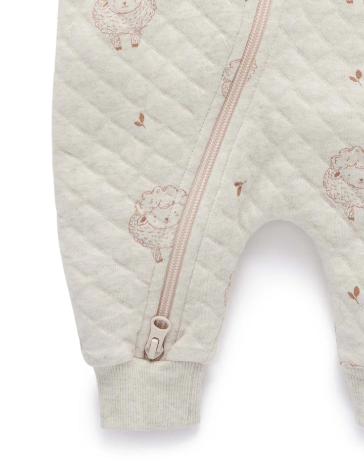 Organic Cotton Soft Lamb Quilted Growsuit – Cute, Cozy & Perfect - ohmybebe