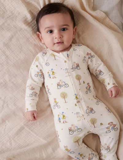 Organic Cotton Baby Romper – Down River Print