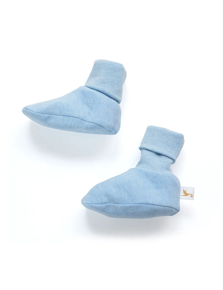 Organic Cotton Essentials Booties – Blue & Pink Set - ohmybebe